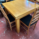 Extending table and chairs