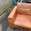 Corner sofa and footstool