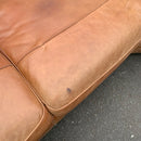 Corner sofa and footstool