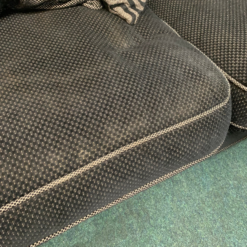 Corner sofa with armchair and footstool