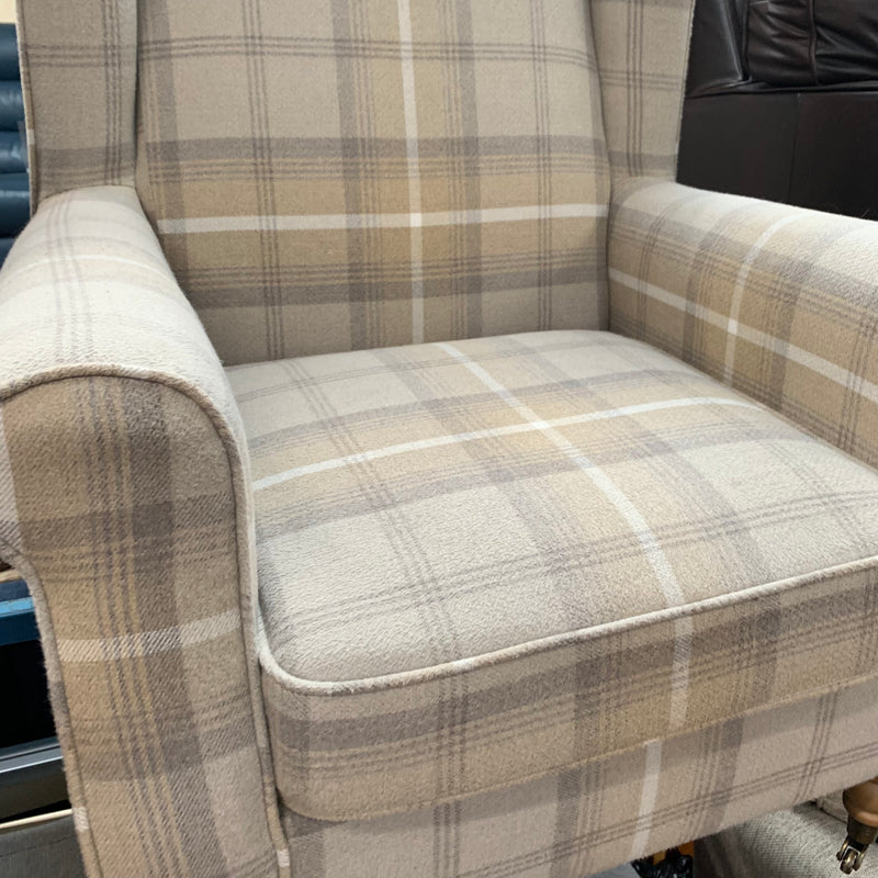 DUNELM armchair and footstool