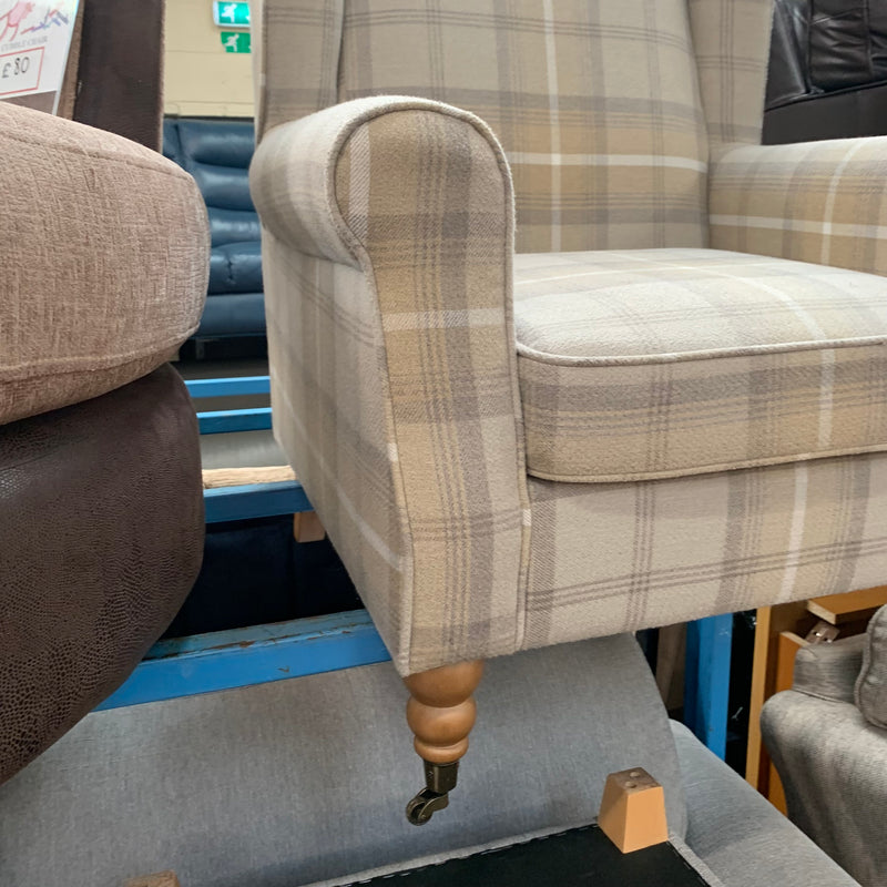 DUNELM armchair and footstool