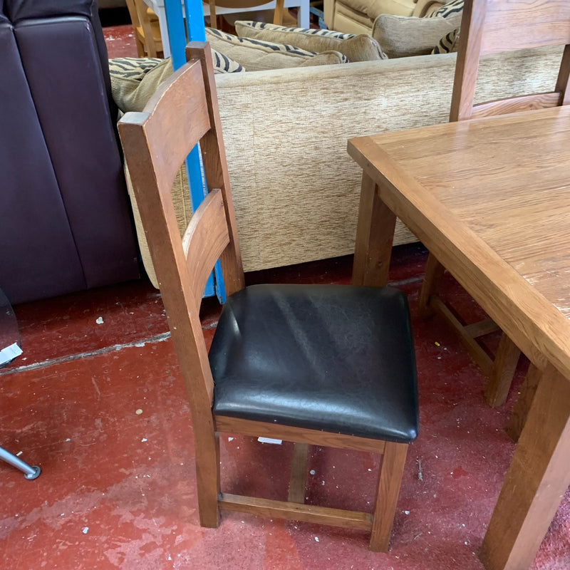 Extending table and chairs