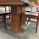 Extending table and chairs