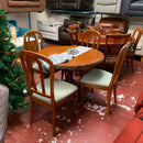 Extending table and chairs