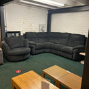 Curved sofa and cuddle chair