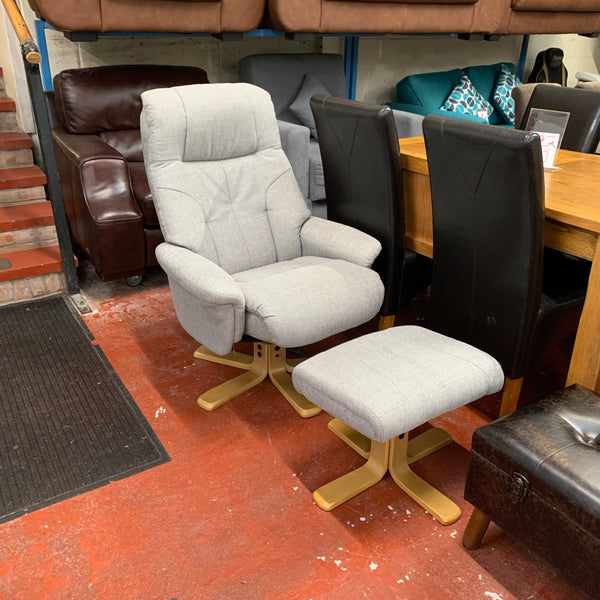 Armchair and footstool