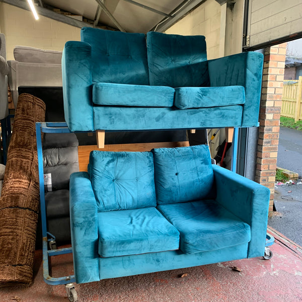 2x 2 seater sofas