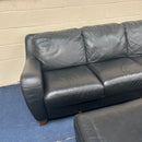 Corner sofa and footstool