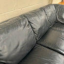 Corner sofa and footstool