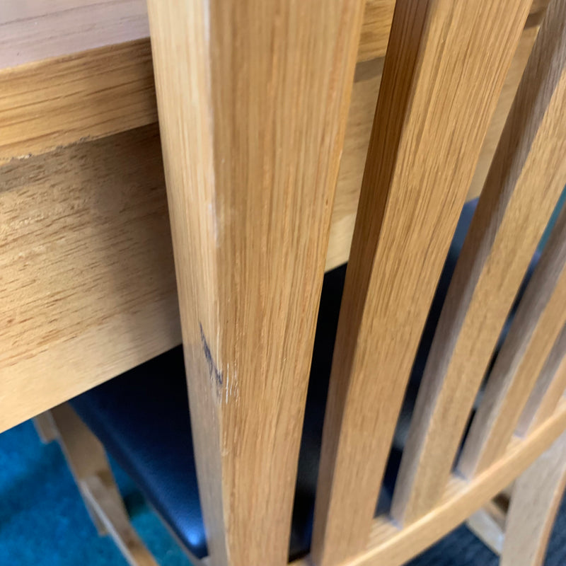 Extending table and chairs