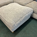 Corner sofa and footstool