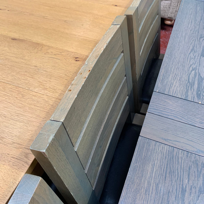 Extending table and chairs