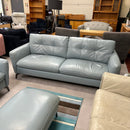 2 and 3 seater sofas with footstool