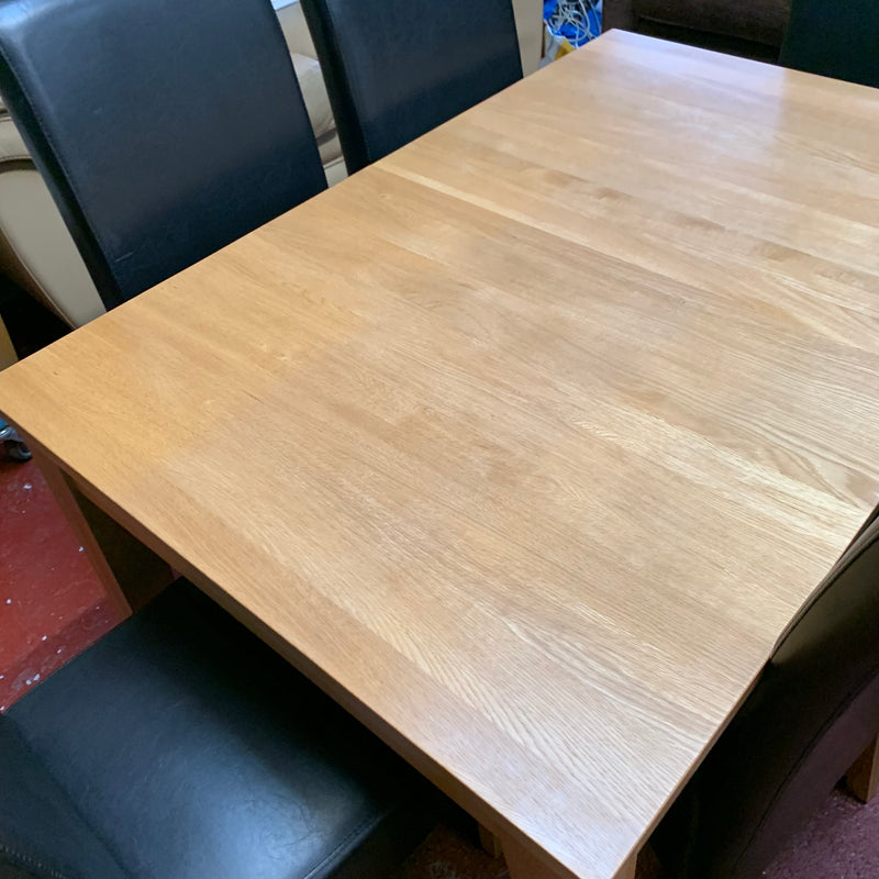 Extending table and chairs