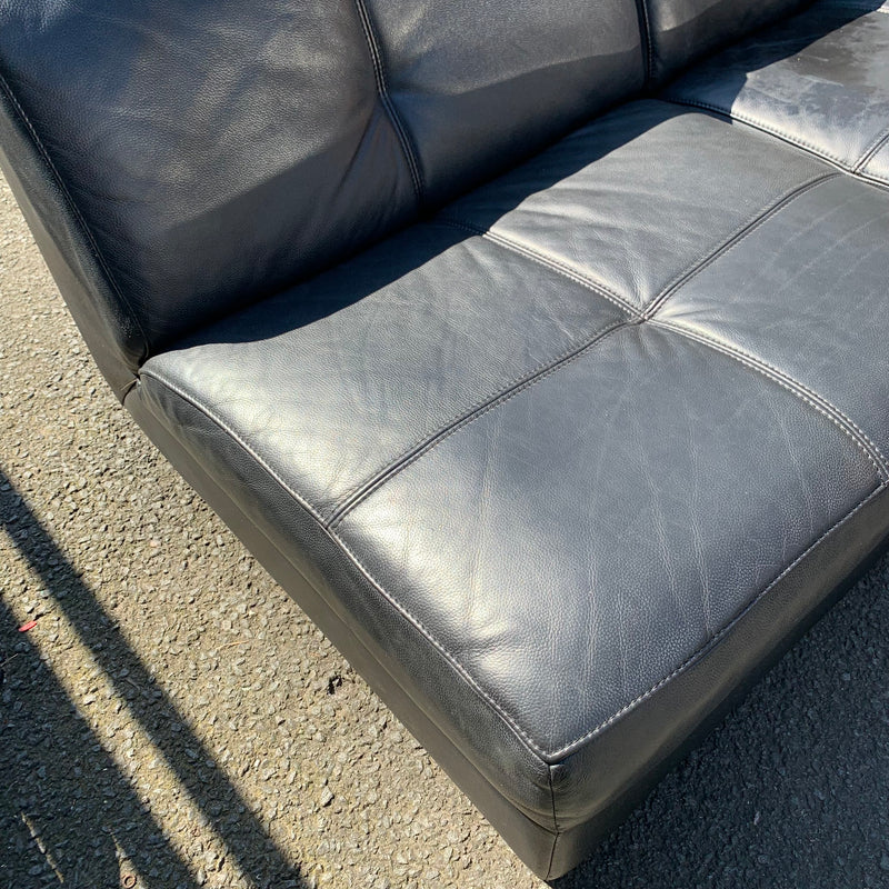 Corner sofa and footstool