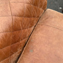 Corner sofa and footstool