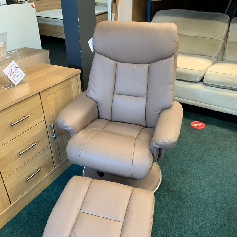 Armchair and footstool