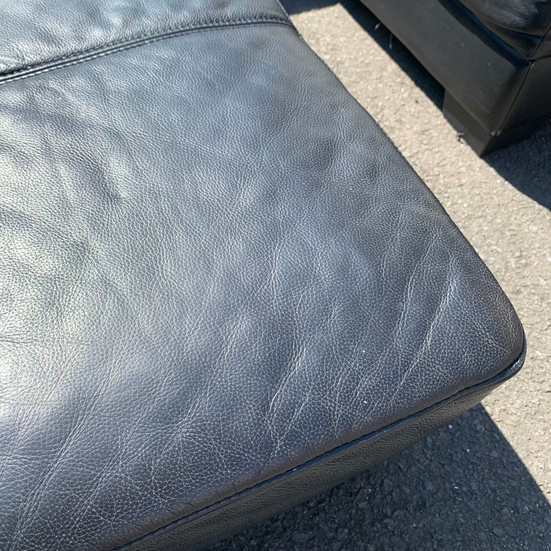 Corner sofa and footstool