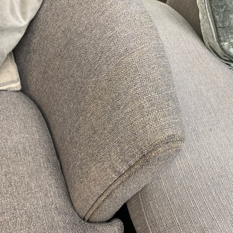 Corner sofa with chair and footstool