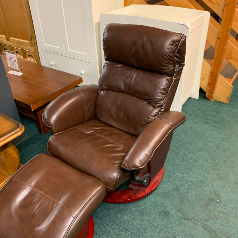 Armchair and footstool