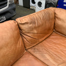 Corner sofa and footstool