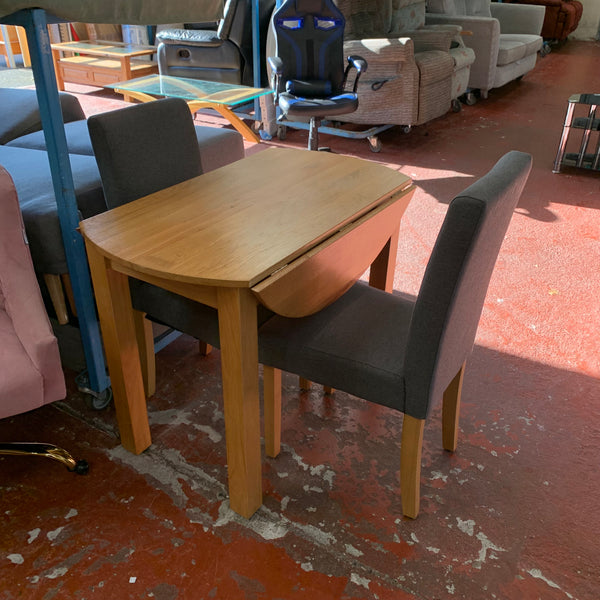 Extending table and chairs