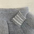 2 seater sofa and cuddle chair with footstool