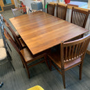 Extending table and chairs