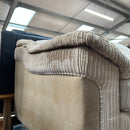 2x 3 seater sofas with footstool