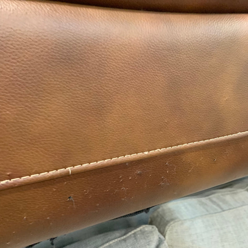 2 seater sofa and footstool