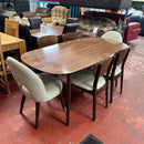 Extending table and chairs