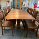 Extending table and chairs