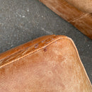 Corner sofa and footstool