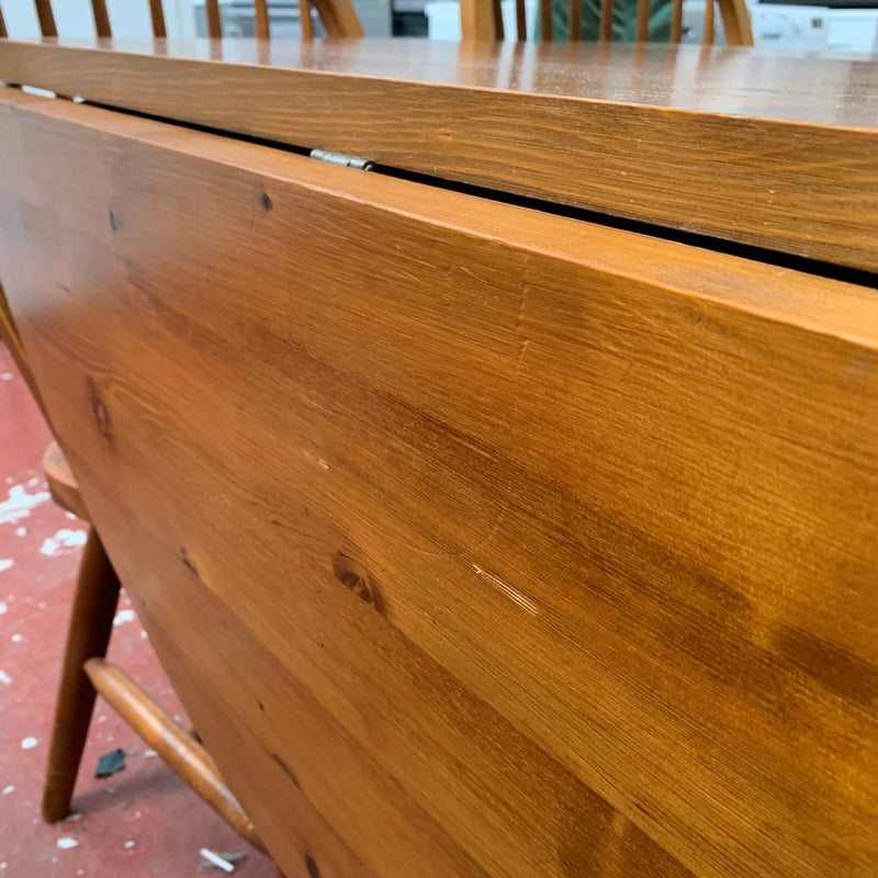 Extending table and chairs
