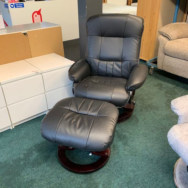 Armchair and footstool