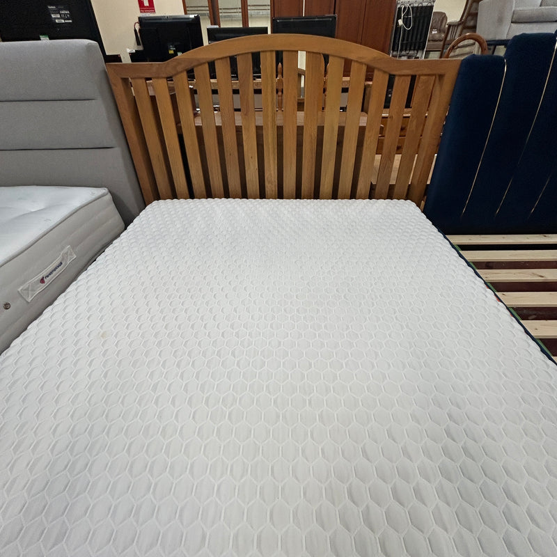 Double bed with memory foam mattress