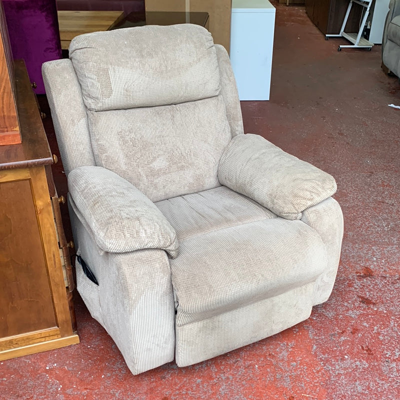 Beige rise and recliner