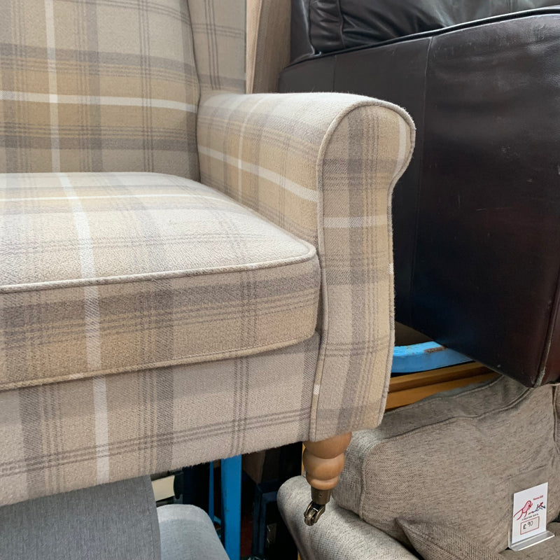 DUNELM armchair and footstool