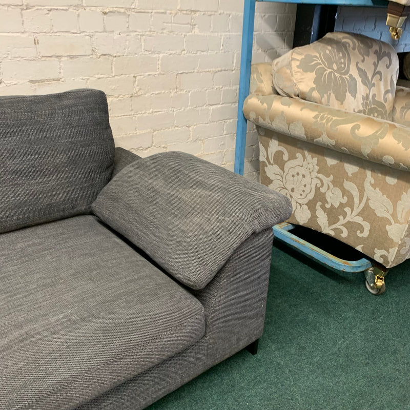 Corner sofa and footstool