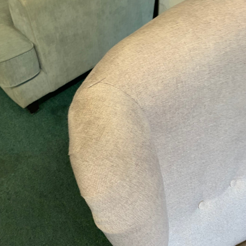 High back armchair