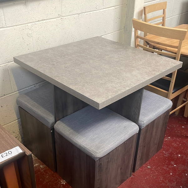 Small table with stools