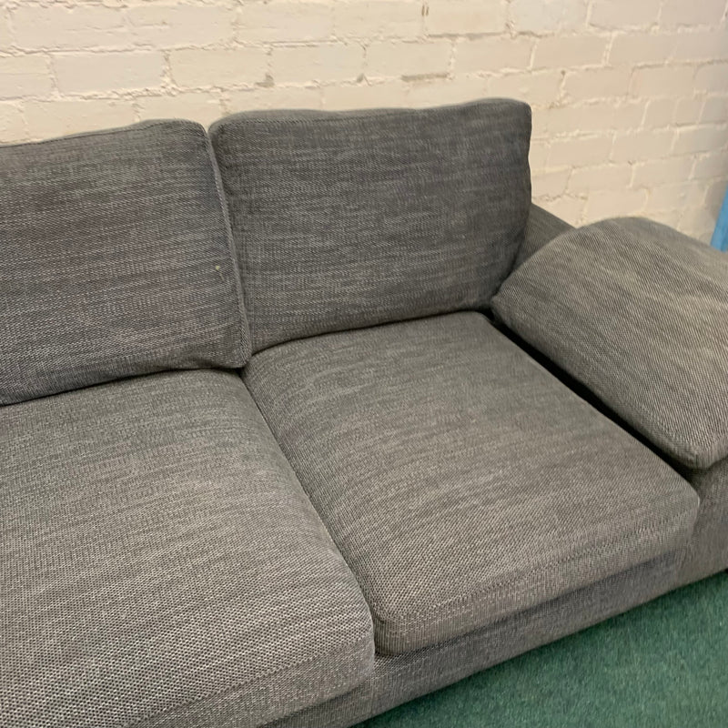 Corner sofa and footstool
