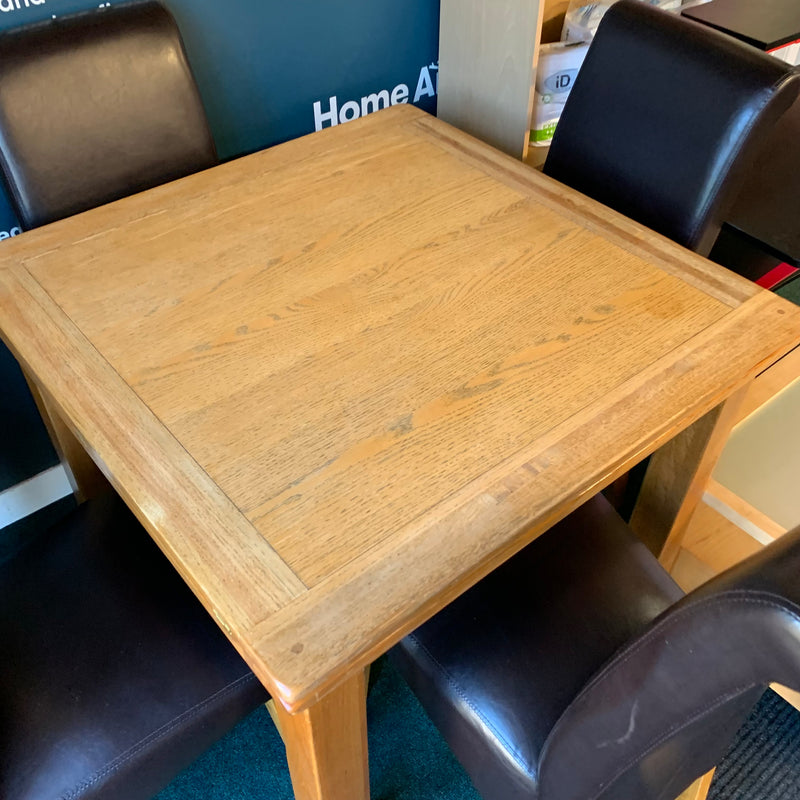 Extending table and chairs