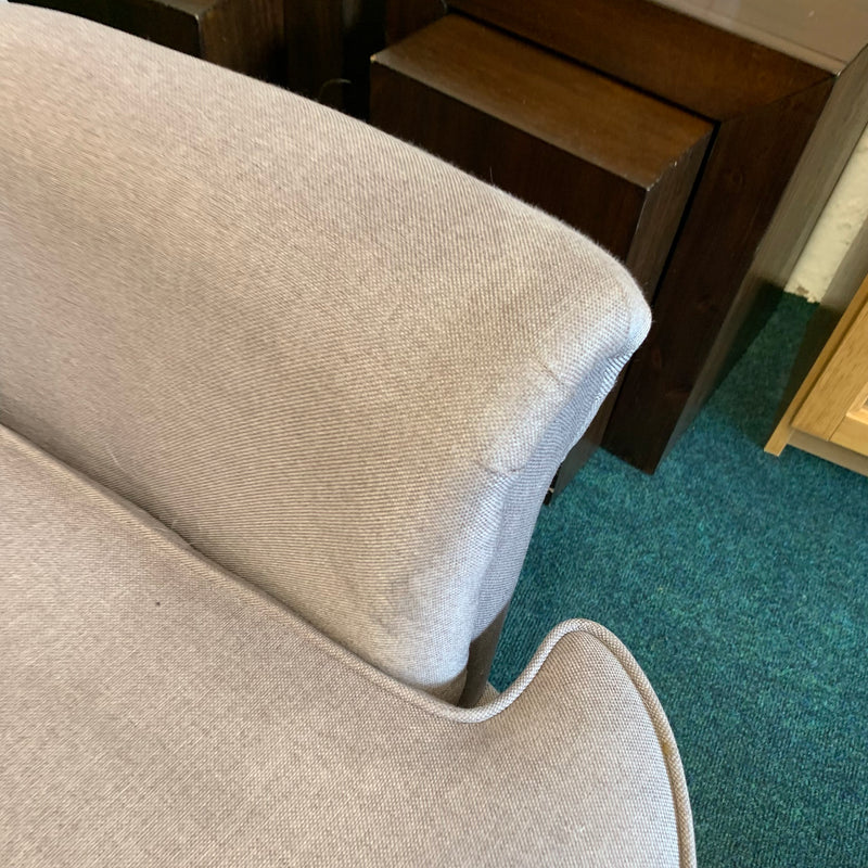 High back armchair