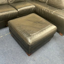 Corner sofa and footstool