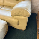 2 seater sofa and footstool