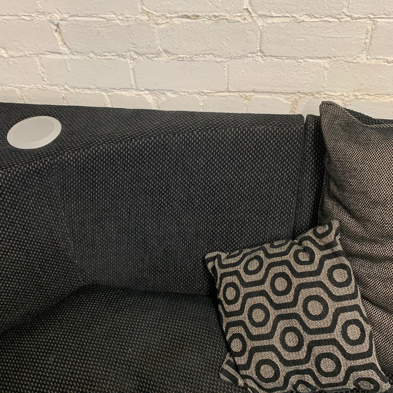 Corner sofa with armchair and footstool