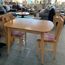 Extending table and chairs
