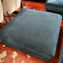 Corner sofa and footstool